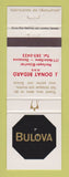 Matchbook Cover - Bulova Watches J Donat Bedard Donnacona QC