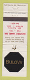 Matchbook Cover - Bulova Watches Arvida QC Bijouterie Simard WEAR