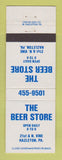 Matchbook Cover - The Beer Store Liquor Hazleton PA