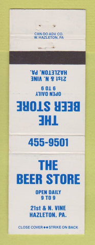 Matchbook Cover - The Beer Store Liquor Hazleton PA