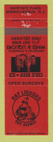 Matchbook Cover - Bay Liquors Manahawkin NJ WEAR