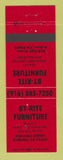 Matchbook Cover - By Rite Furniture Auburn CA