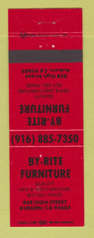 Matchbook Cover - By Rite Furniture Auburn CA