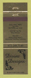 Matchbook Cover - Divine Designs Furniture Dallas TX