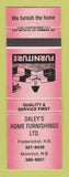 Matchbook Cover - Daley's Home Furnishings Moncton NB WEAR