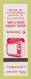 Matchbook Cover - Michel Carrier Radio TV Sherbrooke QC WEAR