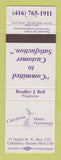Matchbook Cover - Caledonia Home Furnishings ON