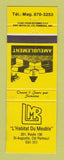 Matchbook Cover - L H Abitat Du Meuble Furniture Portneuf QC
