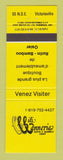 Matchbook Cover - Cili Cannerie? Rotin Bambou Furniture Victoriaville QC