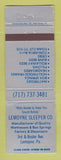 Matchbook Cover - Lemoyne Sleeper Mattresses Lemoyne PA