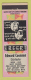 Matchbook Cover - Edward Coennen Beer Distributor Pittsburgh PA