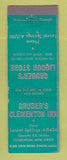 Matchbook Cover - Gruber's Clementon Inn NJ Liquor Store WEAR