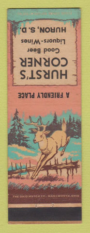Matchbook Cover - Hurst's Corner Huron SD