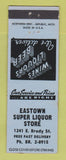 Matchbook Cover - Eastown Super Liquor Store Milwaukee WI