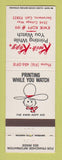 Matchbook Cover - Kwik Kopy Printing Sacramento CA