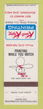 Matchbook Cover - Kwik Kopy Printing Boardman OH