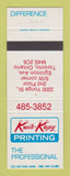 Matchbook Cover - Kwik Kopy Printing Toronto ON