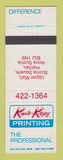 Matchbook Cover - Kwik Kopy Printing Halifax NS