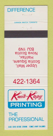 Matchbook Cover - Kwik Kopy Printing Halifax NS