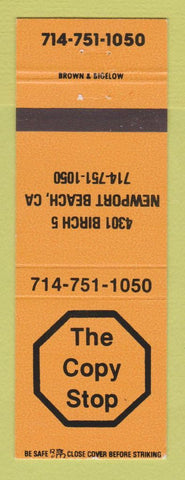 Matchbook Cover - The Copy Stop Printing Newport Beach CA