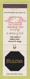Matchbook Cover - Bulova Watches Gus Jewelry Kitchener ON WEAR
