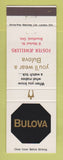 Matchbook Cover - Bulova Watches Foster Jewelry Brantford ON WEAR