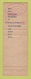 Matchbook Cover - Hamilton Watches Goodings Jewelry Plymouth MA