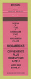 Matchbook Cover - Convenience Plus Redemption Deli Barre VT
