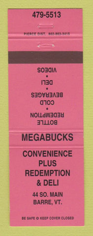 Matchbook Cover - Convenience Plus Redemption Deli Barre VT