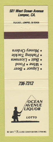 Matchbook Cover - Ocean Avenue Liquor Lotto Lompoc CA