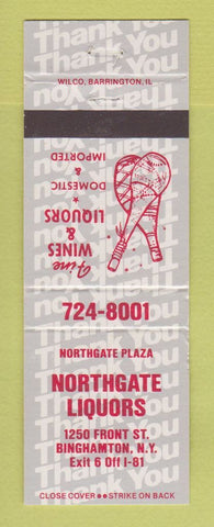 Matchbook Cover - Northgate Liquors Binghamton NY