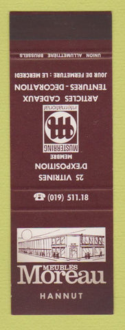 Matchbook Cover - Meubles Moreau Furniture Hannut Belgium