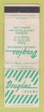 Matchbook Cover - Douglas Furniture Corp Chrome Chicago IL Los Angeles CA WEAR