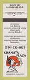 Matchbook Cover - Khanata Plaza Furniture Kahnawake QC