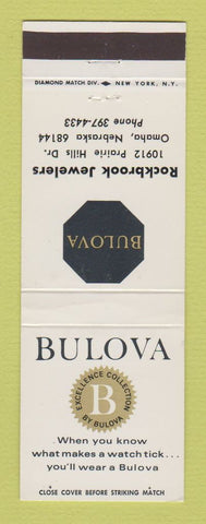 Matchbook Cover - Bulova Watches Rockbrook Jewelry Omaha NE WEAR