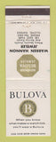 Matchbook Cover - Bulova Watches Warren Hannon Jewelry Olathe KS WEAR