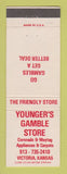 Matchbook Cover - Younger's Gamble Store Maytag Appliances Victoria KS