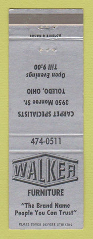 Matchbook Cover - Walker Furniture Toledo OH
