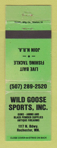 Matchbook Cover - Wild Goose Sporting Goods Rochester MN WORN
