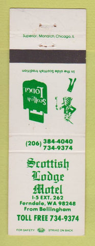 Matchbook Cover - Scottish Lodge Motel Ferndale WA