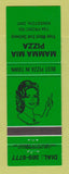 Matchbook Cover - Mamma Mia Pizza Kingston ON girlie