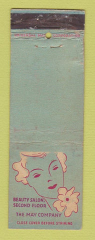 Matchbook Cover - May Department Store Beauty Salon girlie WORN