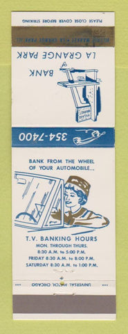 Matchbook Cover - Bank of La Grange Park IL