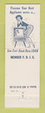Matchbook Cover - Bank of La Grange Park IL