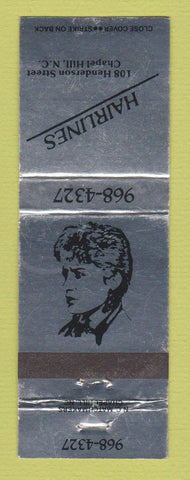 Matchbook Cover - Hairlines Salon Chapel Hill NC hair WEAR