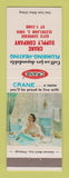 Matchbook Cover - Crane Plumbing Supply Heating girlie Cleveland OH