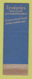 Matchbook Cover - Frederic Wave Pierre Beauty Salon New York City girlie WEAR