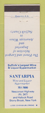 Matchbook Cover - Santarpia Wine Liquor Store Stony Brook NY