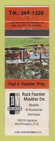 Matchbook Cover - Rock Fournier Meubles Montmagny QC WEAR