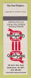 Matchbook Cover - Big Red Q Printing Bellefontaine OH WEAR